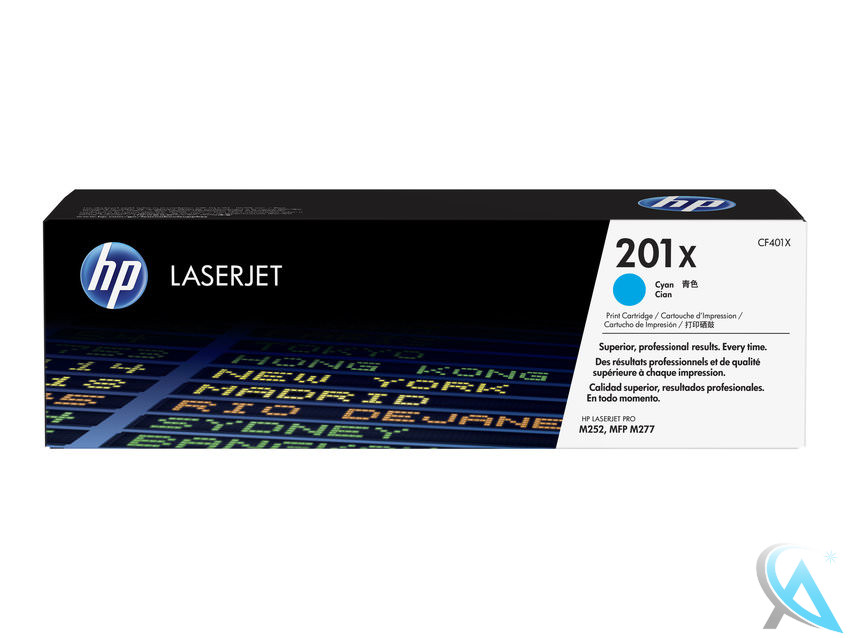 Original HP CF401X, 201X Toner Cyan