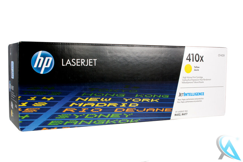 Original HP CF412X, 410X Toner Gelb