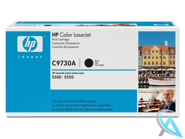 Original HP C9730A, 645A Toner Schwarz