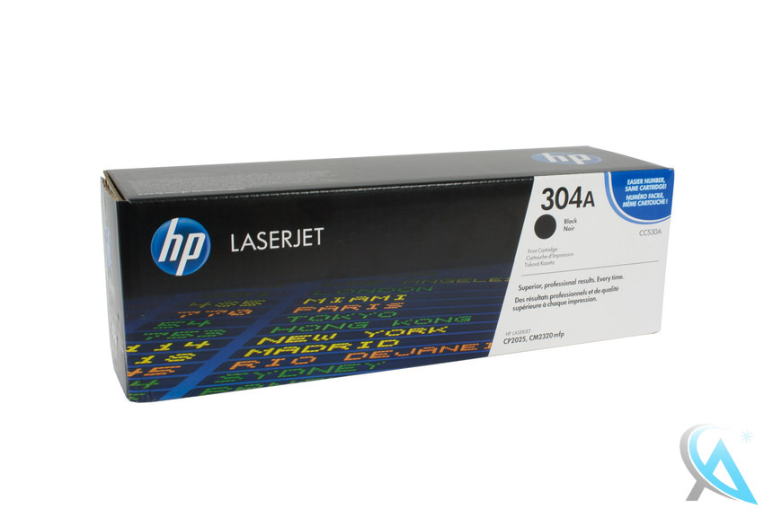 Original HP CC530A, 304A Toner Schwarz