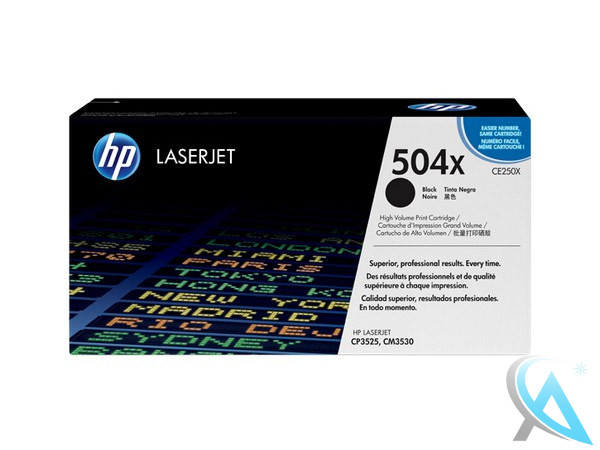 Original HP CE250X, 504X Toner Schwarz 