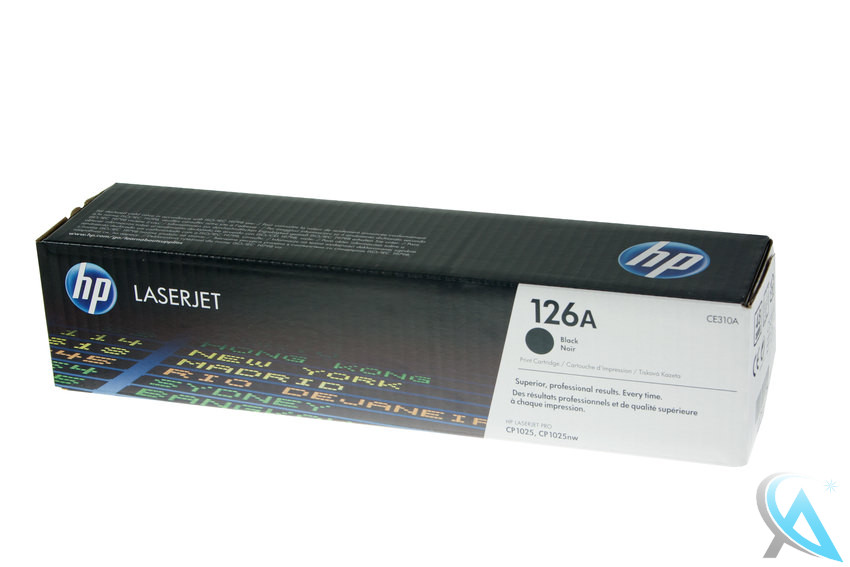 Original HP CE310A, 126A Toner Schwarz