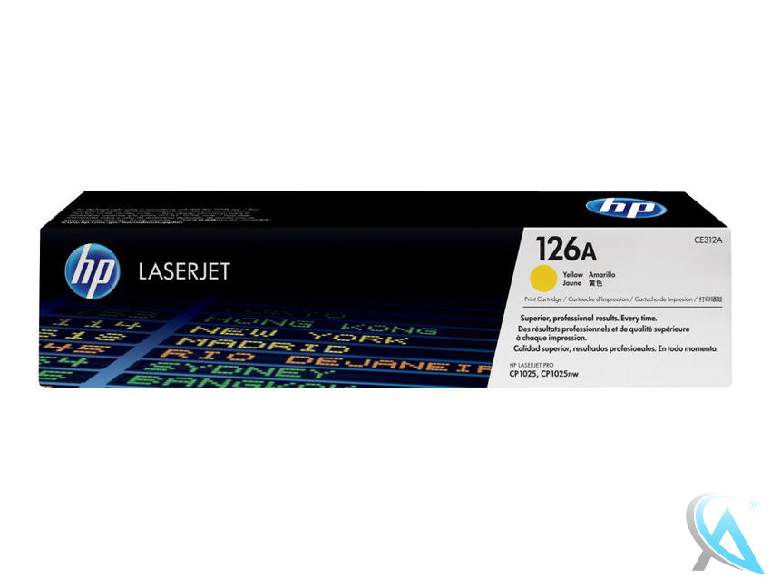 Original HP CE312A, 126A Toner Gelb