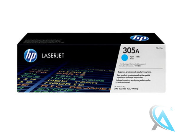 Original HP CE411A, 305A Toner Cyan