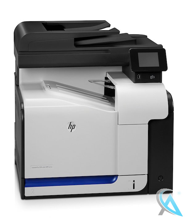 HP LaserJet Pro 500 color MFP M570dn gebrauchtes Multifunktionsgerät mit neuem Tonersatz
