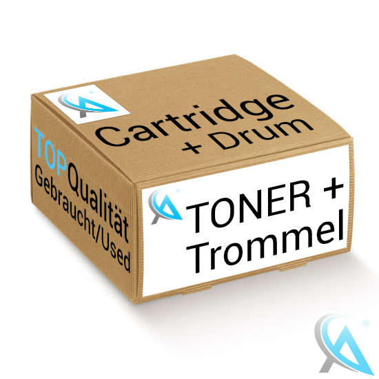 OKI original gebrauchter Toner Schwarz 44844616 + Trommel 44844408