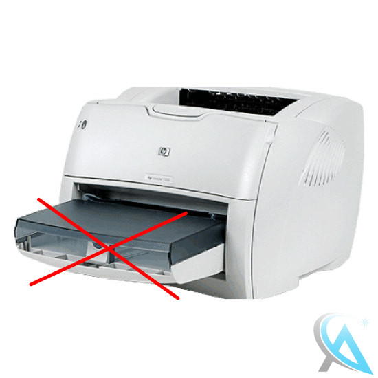 HP LaserJet 1300N Laserdrucker mit neuem Toner OHNE vorder Papierablage