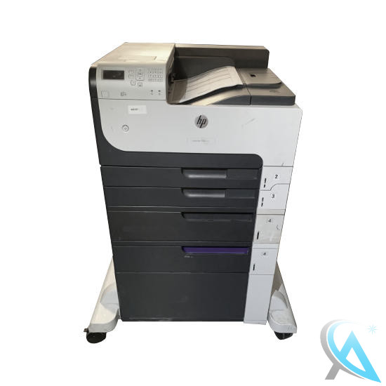 HP LaserJet Enterprise 700 M712DTN gebrauchter Laserdrucker auf Rollen