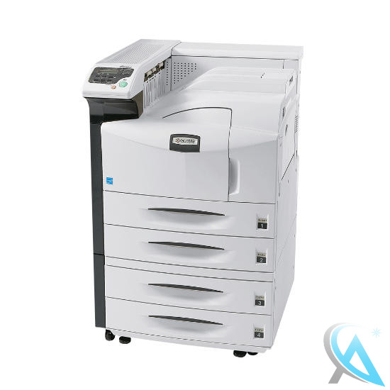 Kyocera FS-9130DN gebrauchter Laserdrucker auf Rollen mit PF-700