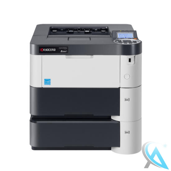 Kyocera ECOSYS P3055DN gebrauchter Laserdrucker mit Papierfach PF-320