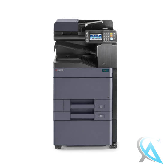 Kyocera TASKalfa 306ci gebrauchter Kopierer mit Zusatzpapierfach mit Unterschrank auf Rollen