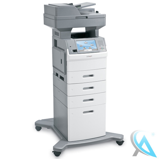 Lexmark X654de gebrauchtes Multifunktionsgerät mit 3 Zusatzpapierfäche auf Rollen