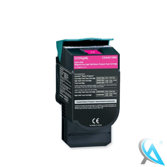 Lexmark original gebrauchter Toner C544X1MG Magenta für C544 C546 X544 
