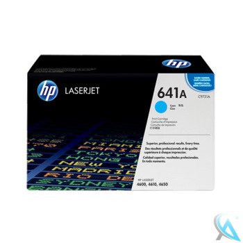 Original HP C9721A, 641A Toner Cyan
