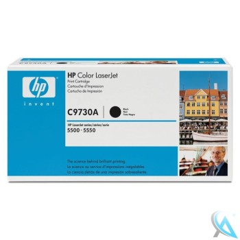 Original HP C9730A, 645A Toner Schwarz