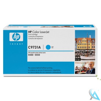 Original HP C9731A, 645A Toner Cyan