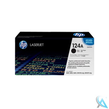 Original HP Q6000A, 124A Toner Schwarz