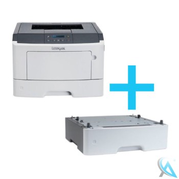 Lexmark MS410D gebrauchter Laserdrucker mit Zusatzpapierfach 35S0567
