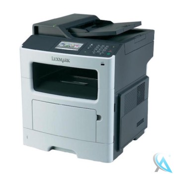Lexmark MX410DE gebrauchtes Multifunktionsgerät mit 31.650 Seiten mit gebrochener Vorderklappe