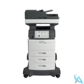 Lexmark XM5170 gebrauchtes Multifunktionsgerät mit 2 Zusatzpapierfächern auf Rollen