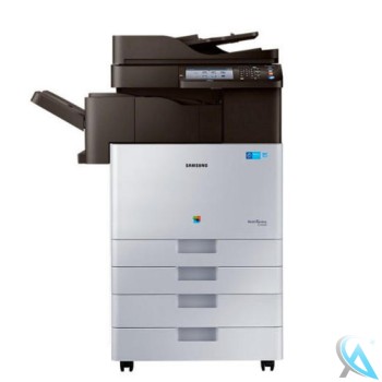 Samsung MultiXpress X3280NR gebrauchter Farbkopierer auf SL-PFP502D mit Stapler Finisher SL-FIN501L