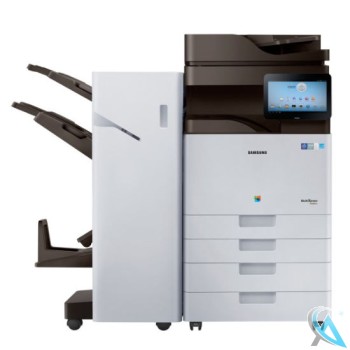 Samsung MultiXpress X4300LX gebrauchter Farbkopierer mit Booklet Finisher SL-FIN701B