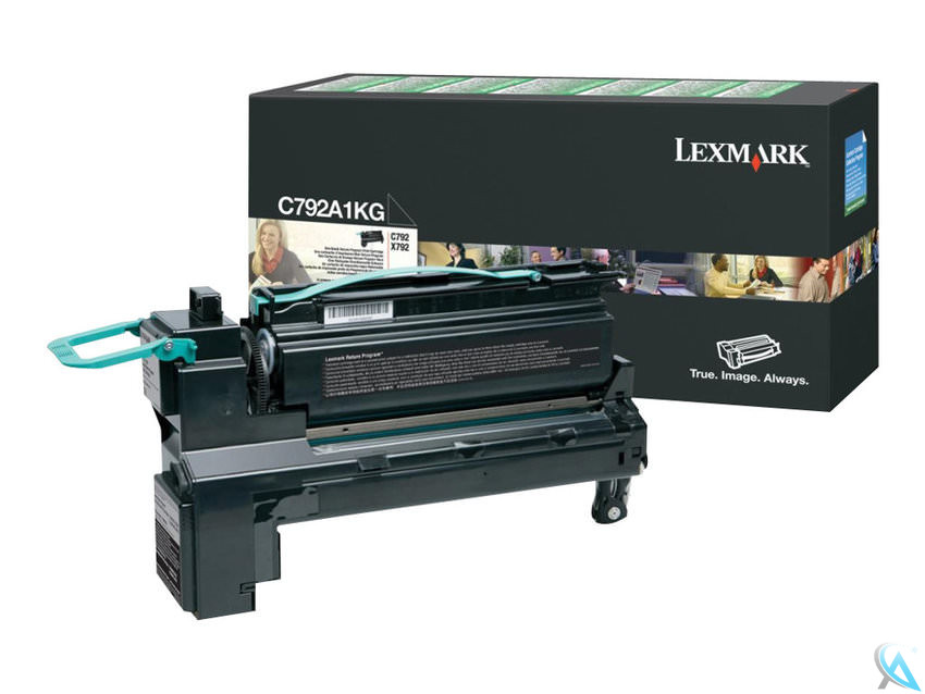 Original Lexmark C792A1KG Toner Schwarz 