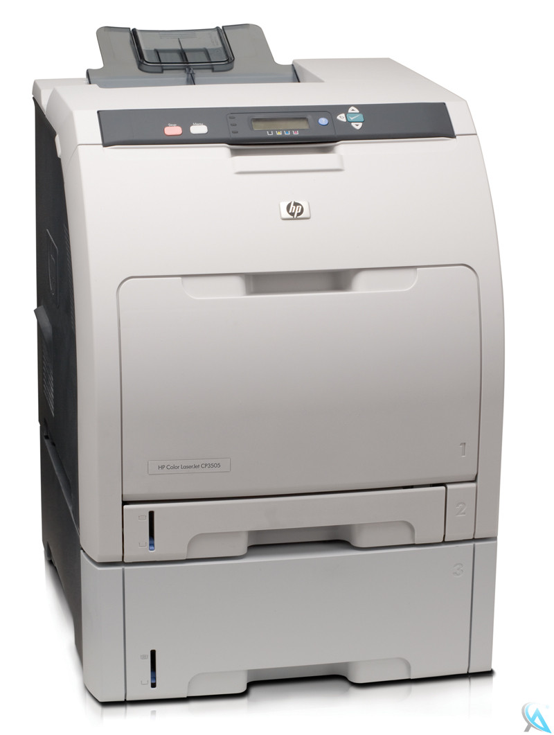 hp-color-laserjet-cp3505tn mit neuem Toner