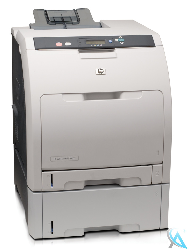 hp-color-laserjet-cp3505dtn mit neuem Toner