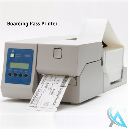 Fujitsu 9850 gebrauchter Boarding Pass Printer / Etikettendrucker