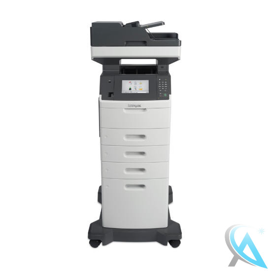 Lexmark MX711de gebrauchtes Multifunktionsgerät mit Papierfach 2x 40G0802 und 40G0804 auf Rollen