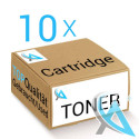 10x Lexmark original gebrauchter Toner C544X1CG Cyan für C544 C546 X544    