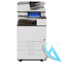 Ricoh Aficio MP C3004 EX gebrauchter Kopierer auf Rollwagen ohne Zusatzpapierfächer mit 123.334 Seiten
