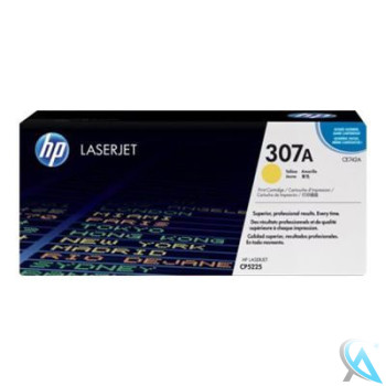 Original HP CE742A, 307A Toner Gelb
