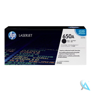 Original HP CE270A, 650A Toner Schwarz 