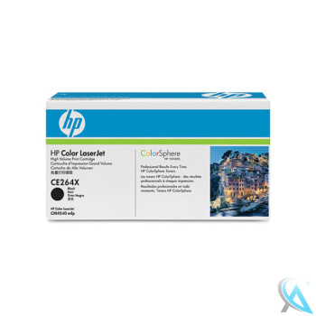 Original HP CE264X, 646X Toner Schwarz 