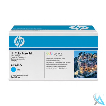 Original HP CF031A, 646A Toner Cyan 